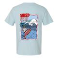 Kids Shred White and Blue Tee image 3