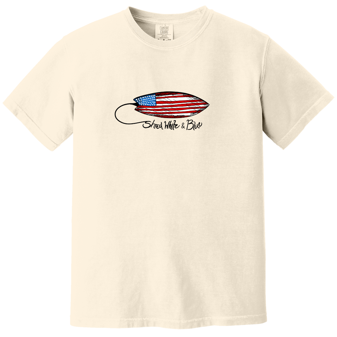 Shred White Blue Tee image 6