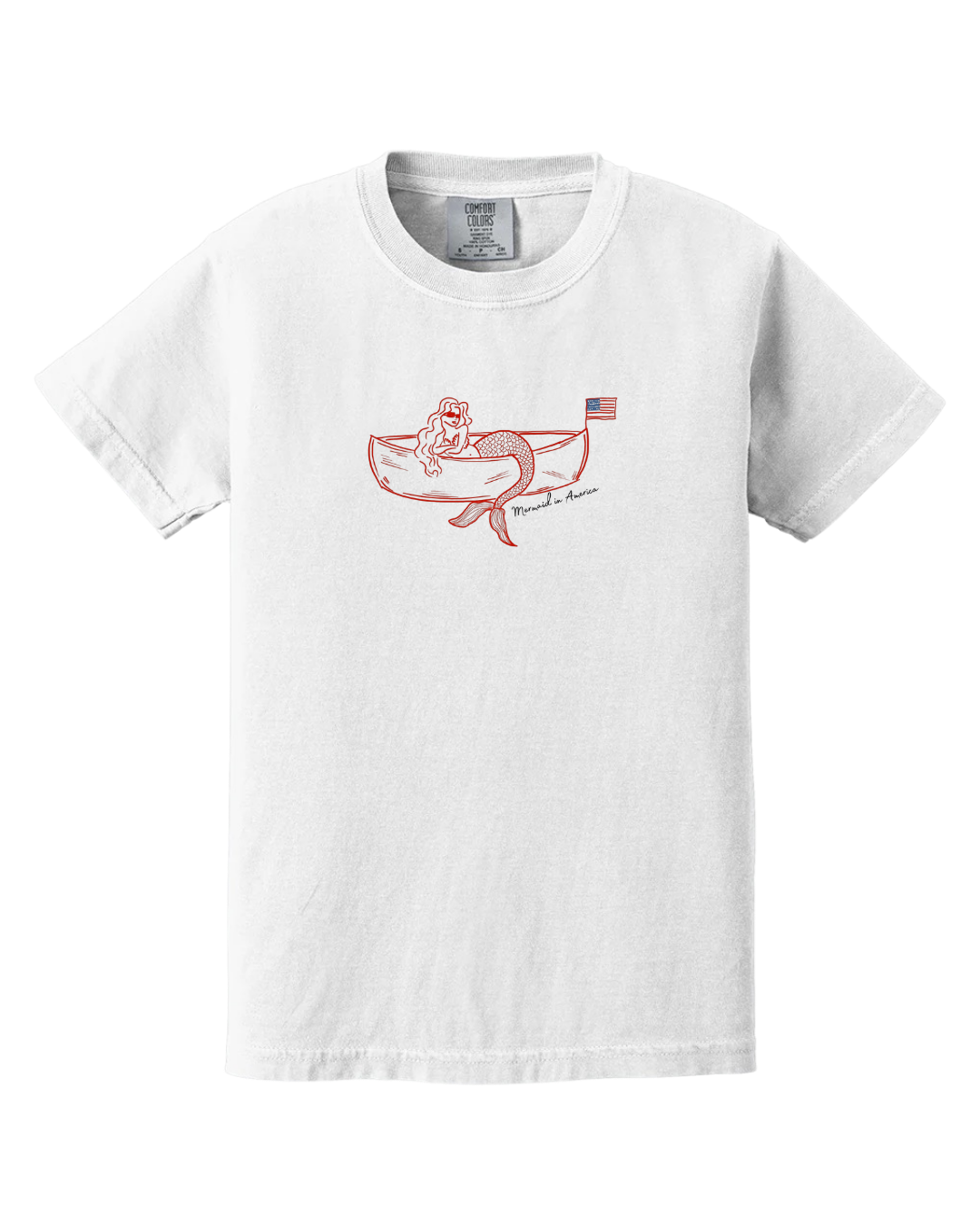 Mermaid in America Adult Tee