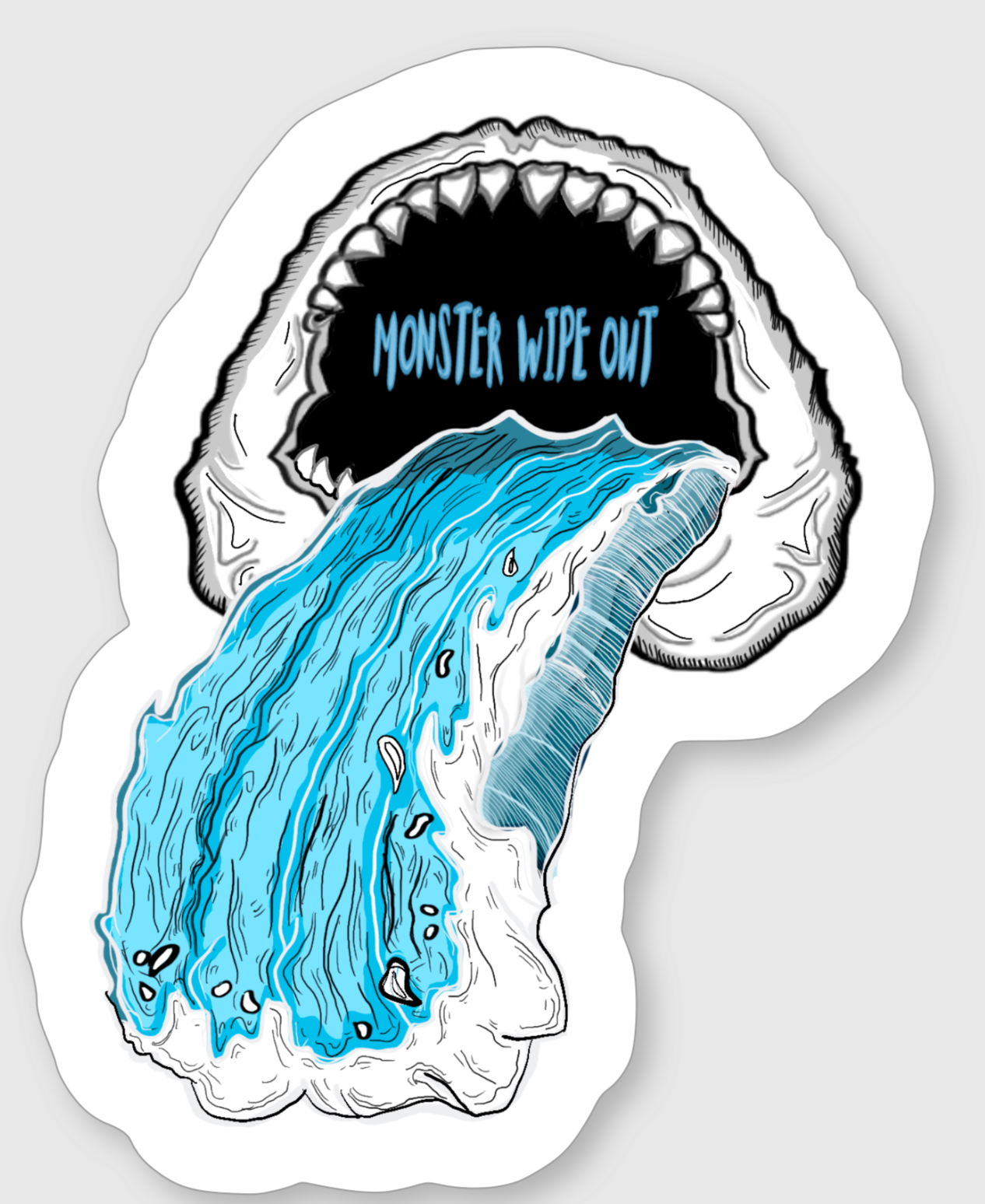 Monster Wipeout Sticker image 0