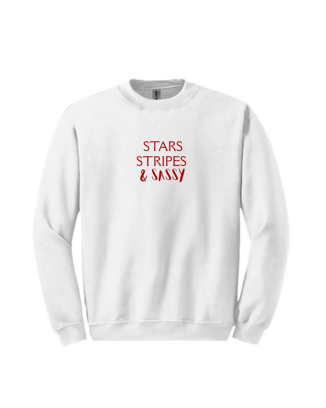 Stars, Stripes, and Sassy Adult Crew