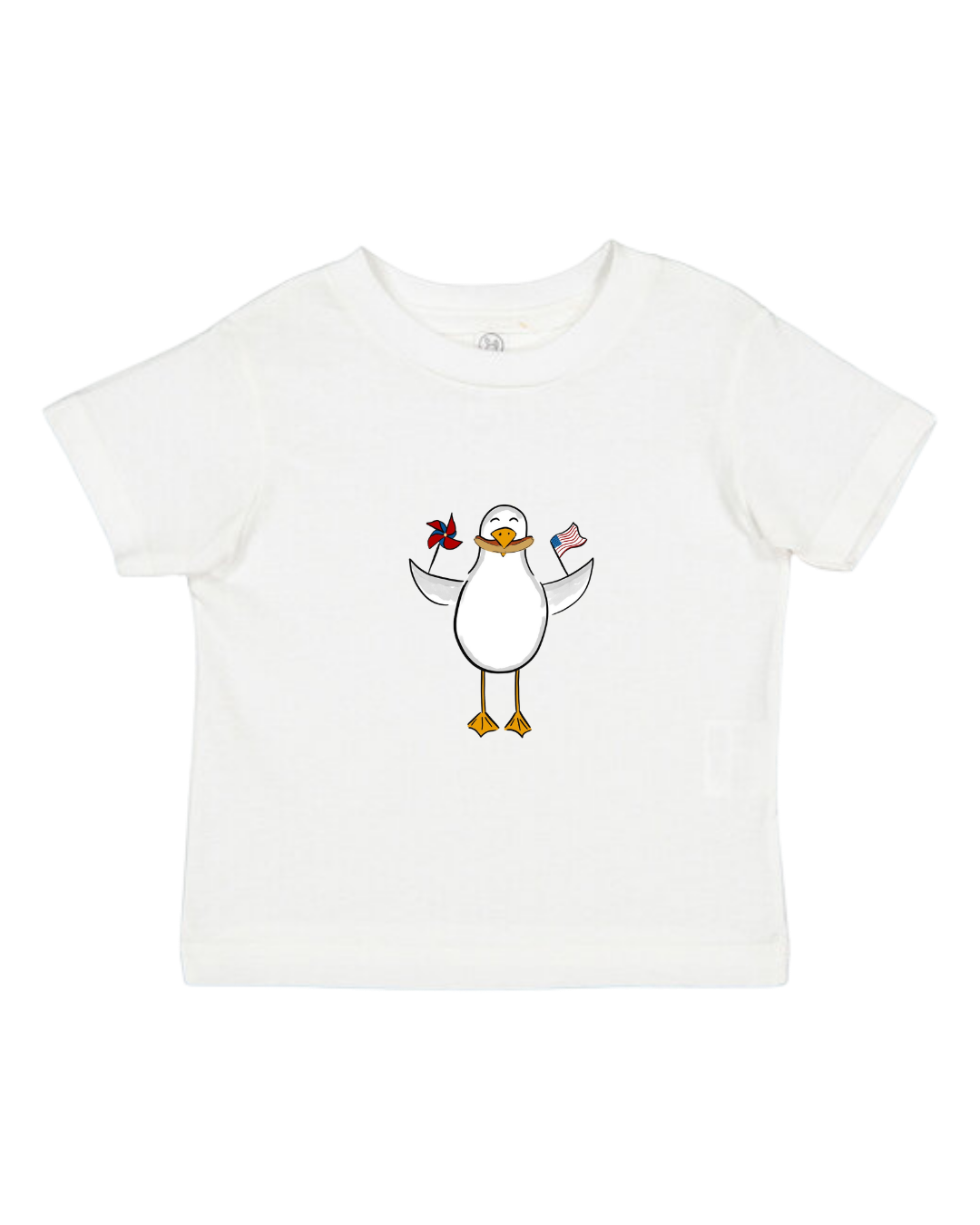 Seagull with a Hotdog Toddler Tee