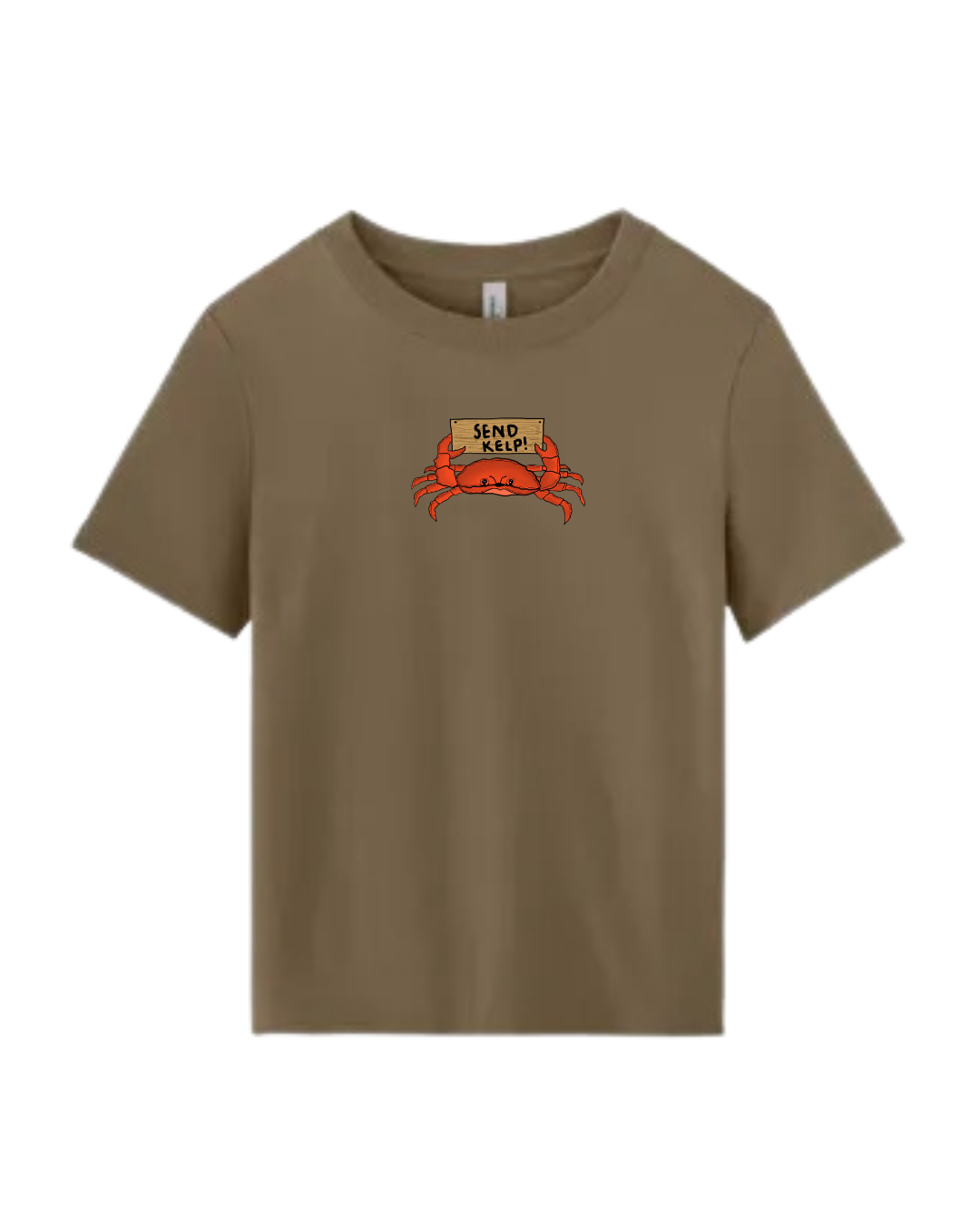 Send Kelp Cropped Boxy Tee