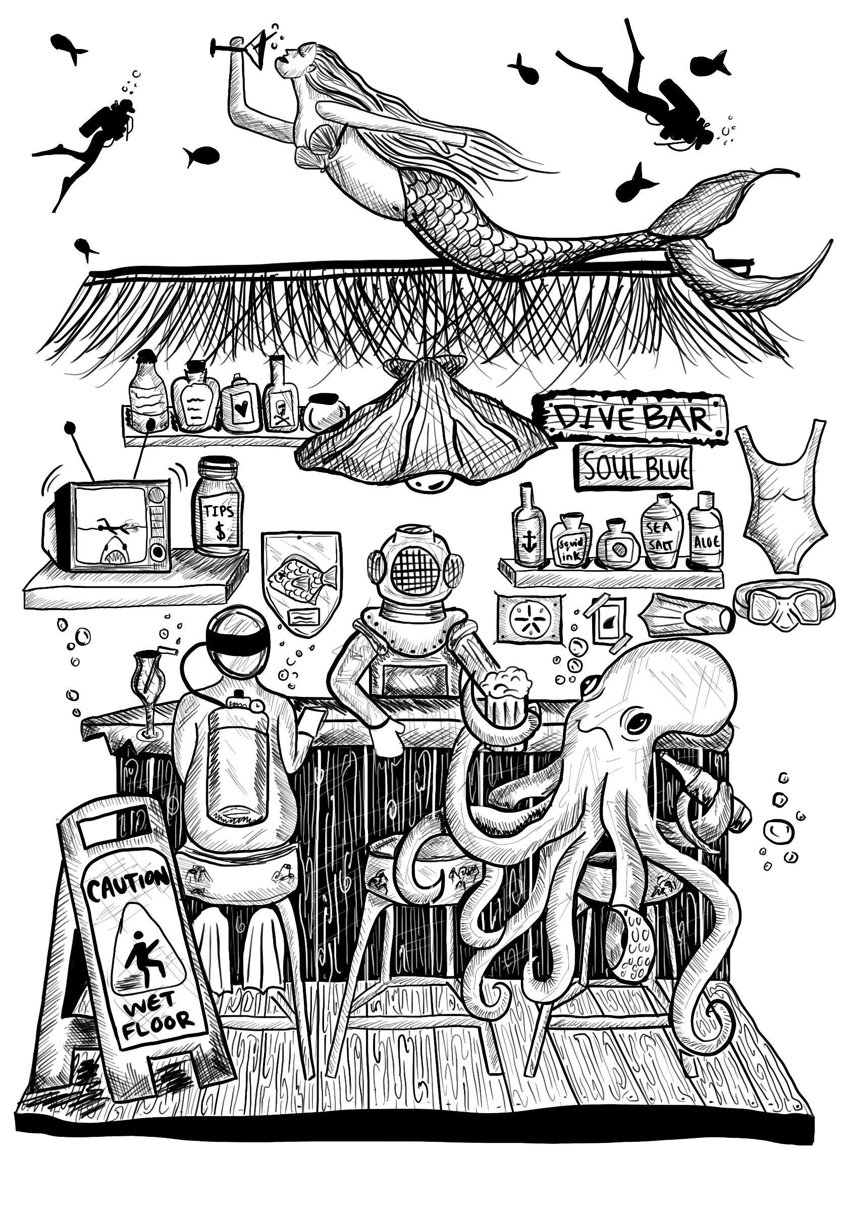 Dive Bar Print
