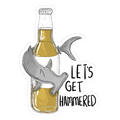 Let's Get Hammered Sticker image 0
