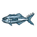 Soul Blue Fish Sticker image 0