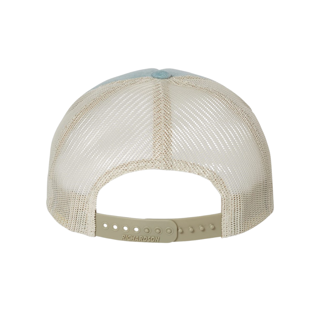 Soul Blue Embroidered Corduroy Trucker Hat image 3