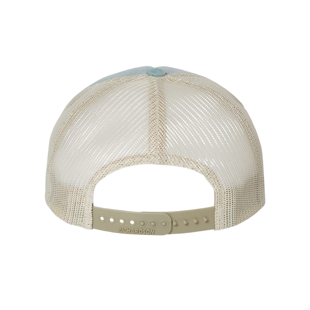 Soul Blue Embroidered Corduroy Trucker Hat image 3