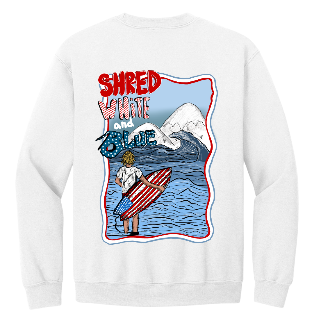 Shred White and Blue image 1
